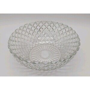 Anchor Hocking Crystal Clear Waterford Waffle Serving Bowl